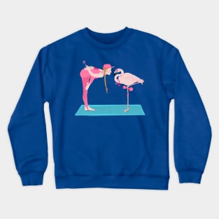 Flamingo yoga Crewneck Sweatshirt